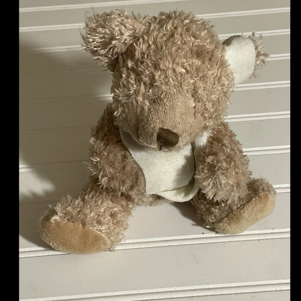 Vtg Teleflora Blind and Injured Teddy Bear Stuffed Animal Plush 7 inches